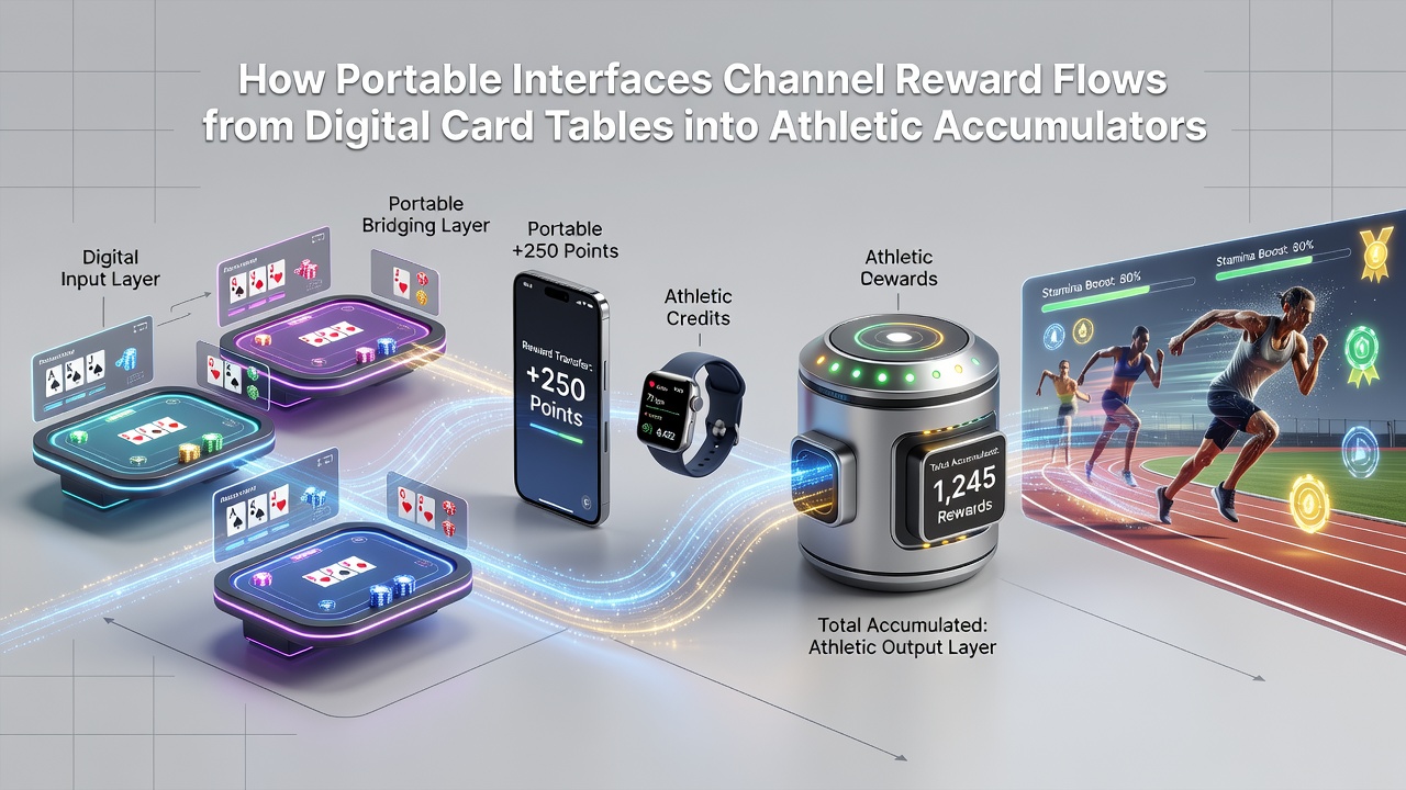 Athletic accumulator interface receiving converted rewards from table game sessions