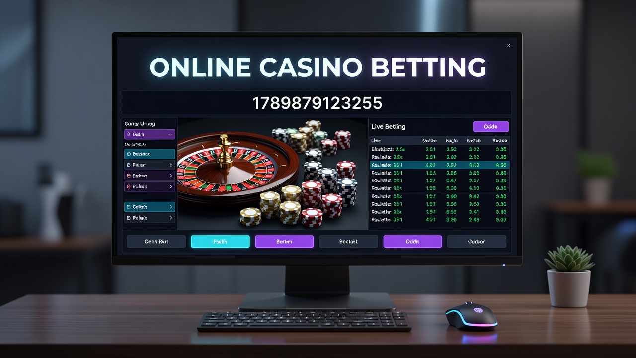 Mobile device displaying live casino games and betting options during an online session